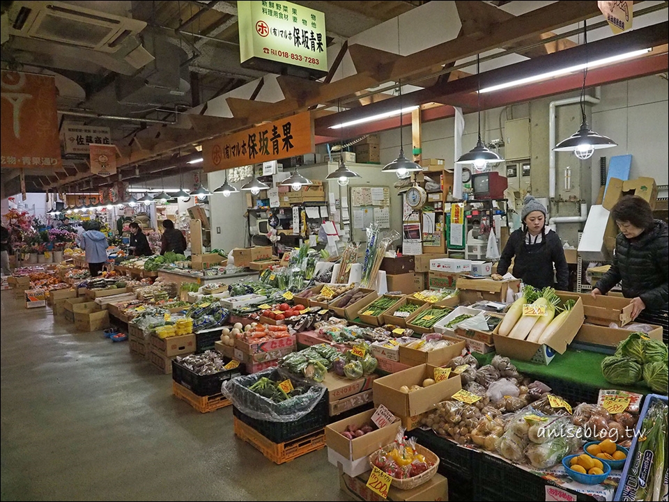 秋田好好逛．秋田市民市場，青菜時蔬海鮮通通有