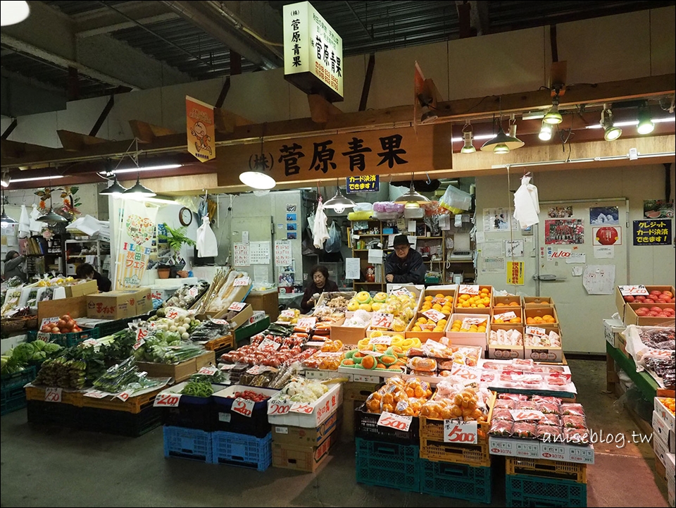 秋田好好逛．秋田市民市場，青菜時蔬海鮮通通有