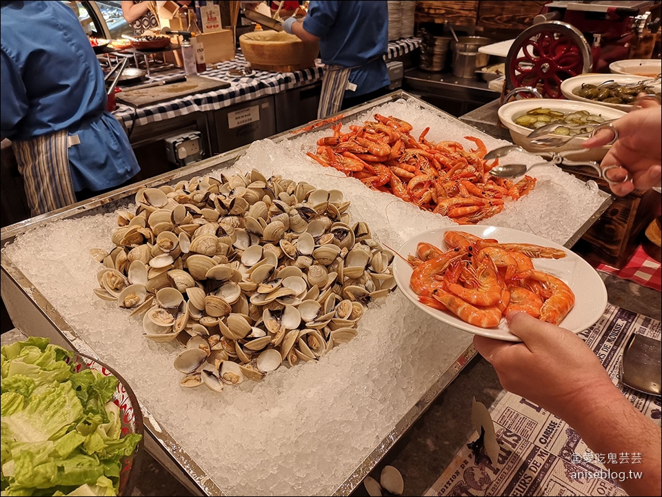 澳門巴黎人自助餐 Le Buffet，龍蝦、長腳蟹、干貝、燒臘、牛排、生魚片吃到飽