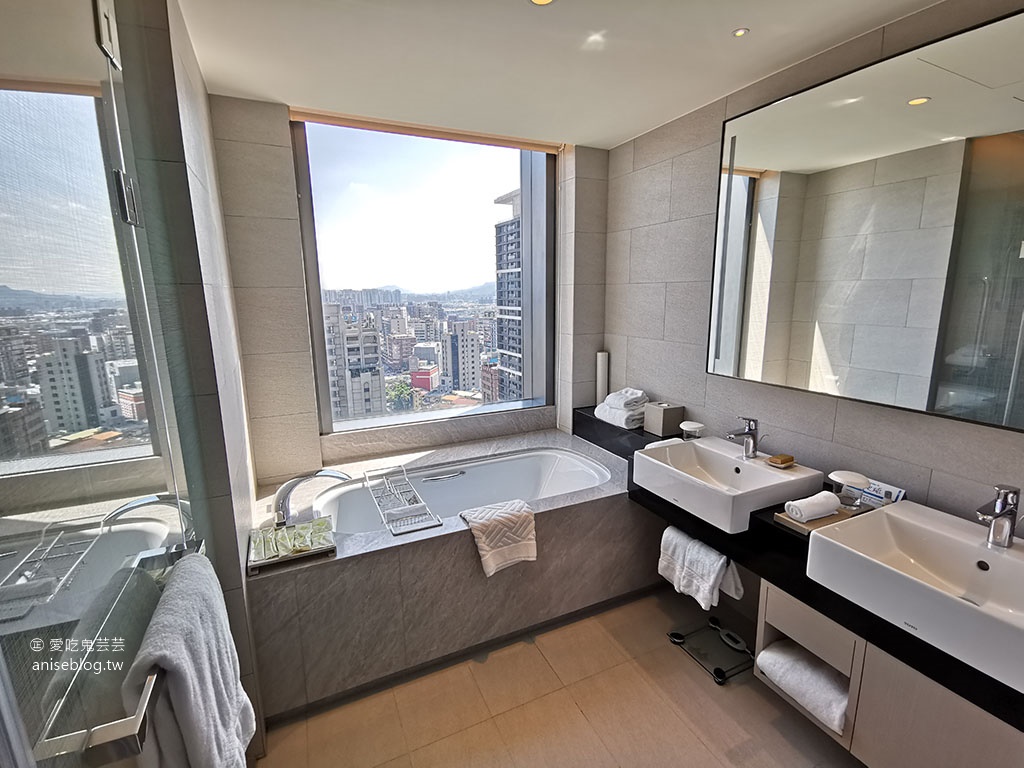 台北新板希爾頓酒店，絕美高樓層泳池俯瞰新北景觀