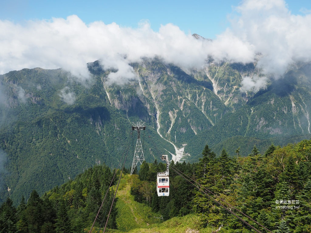新穂高高空纜車，日本唯一雙層纜車、標高2156m的絕景 @2019日本中部孝親之旅