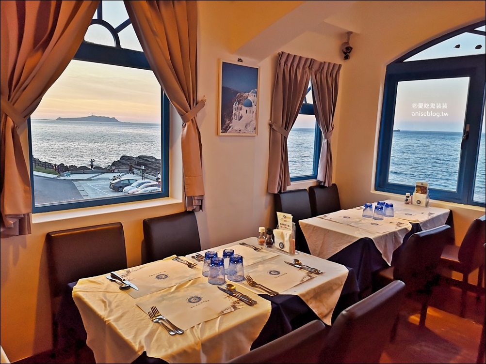 外木山聖托里尼海景餐廳，基隆海岸線美食(姊姊食記)