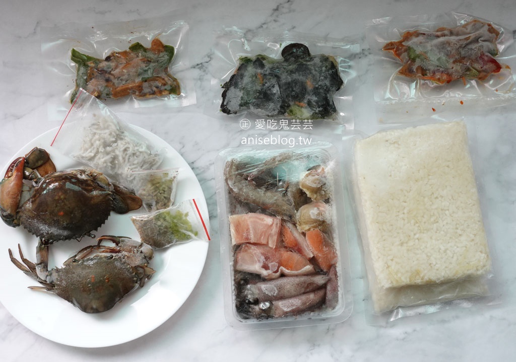金山大碗螃蟹澎湃海陸包 | 海鮮粥＆去骨油雞腿＆經典配菜