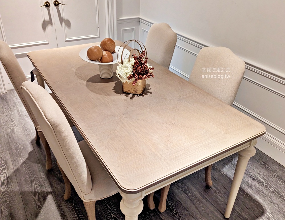豐澤園美式家具，優雅線條的美式鄉村風餐桌是新家的首選(姊姊記事)